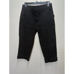 Kim Rogers Womens Black Capri Pants (Size 16)